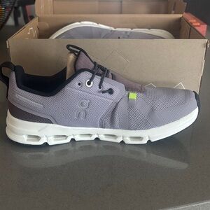 On Running kids Cloud Sky Zinc/Grape Sneakers